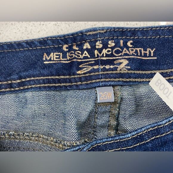 Melissa McCarthy Seven7 Classic Bootcut Stretch Denim Jeans 26W Dark Wash NWT - Picture 10 of 12